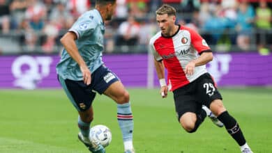 Santiago Gimenez Amine Lachkar en el partido Feyenoord vs Willem II de la Eredivisie 2024-25. PEC Zwolle vs Feyenoord EA FC