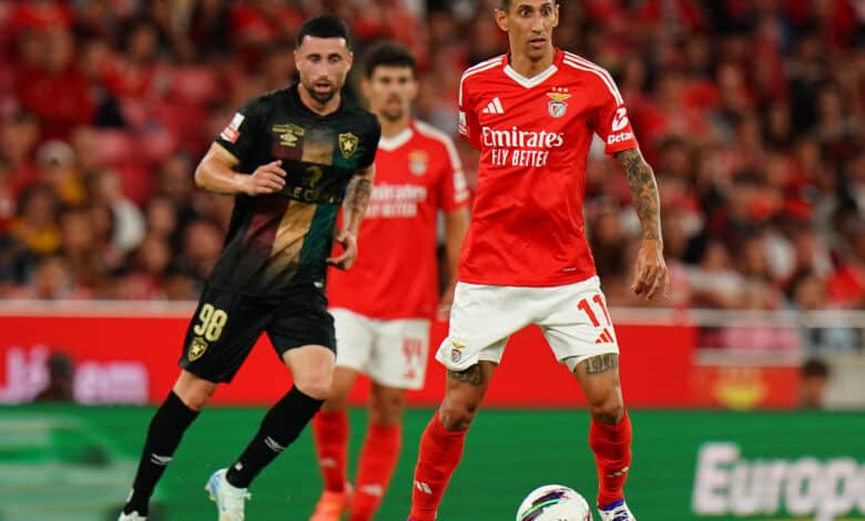 Ángel Di María volvió a jugar en Benfica