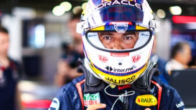 Checo Pérez arrancó en la octava posición en el circuito de Monza.