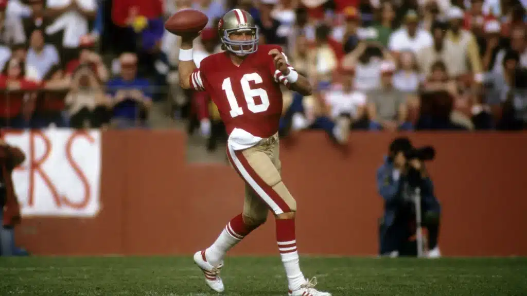 Joe Montana, el QB más querido en los 49ers. 
