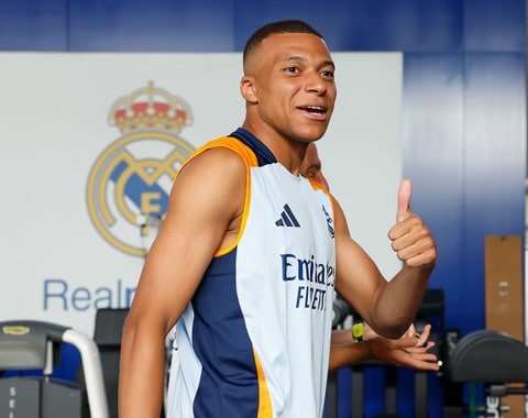 Kylian Mbappé entrenamiento Real Madrid