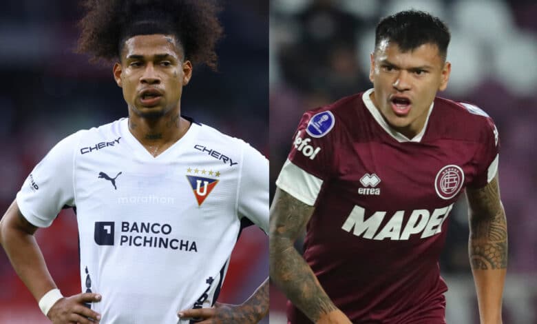 Liga de Quito vs. Lanús por los octavos de final de la Copa Sudamericana 2024.