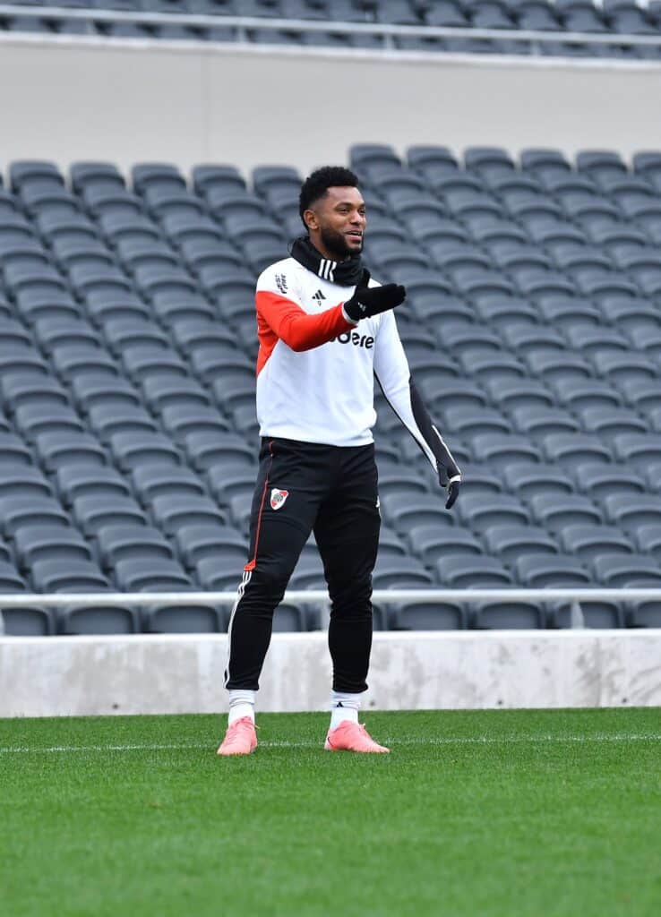 Miguel Borja entrenamiento en River