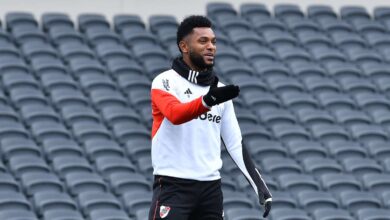 Miguel Borja entrenamiento en River