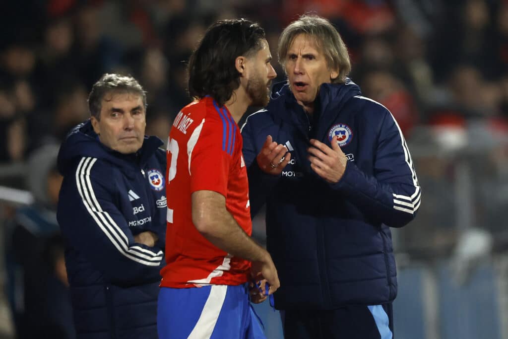 Chile vs Bolivia: Ricardo Gareca busca su primer triunfo oficial al mando de la Roja. Solo ha ganado dos partido amistoso, previo a Copa América. Foto. Andres Pina/Photosport