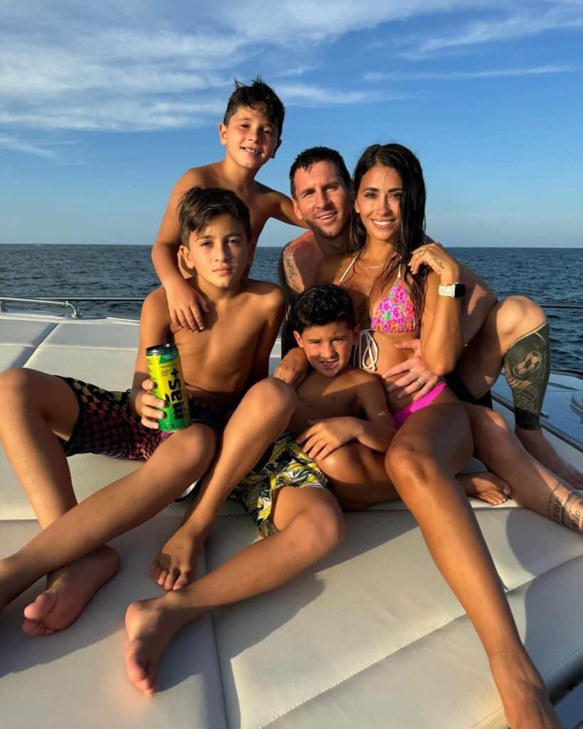 Lionel Messi y su viaje en yate en familia