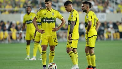 Cucho Hernández, Yevhen Cheberko y Diego Rossi en el Columbus Crew vs Sporting Kansas City de la MLS 2024. Inter Miami Columbus Crew vs New York City Columbus Crew vs Philadelphia