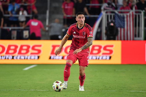 Jake Nerwinski del St. Louis City durante el partidos vs Colorado Rapids de la MLS 2024. St. Louis vs FC Juárez