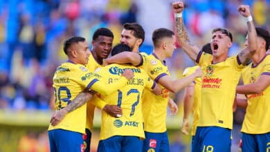 Javairo Dilrosun celebra su gol en el duelo América vs Querétaro en el Apertura 2024 de la Liga MX. América vs St. Louis City América vs Colorado Rapids liga mx