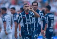 Germán Berterame con Rayados de Monterrey.