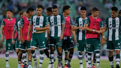 Futbolistas de Santos Laguna al terminar el partidos vs Tigres del Apertura 2024 de la Liga MX. Atlanta United vs Santos Cincinnati vs Santos Tijuana vs Santos