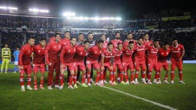 Jugadores del Toluca posan antes del partido vs Cruz Azul en el Apertura 2024 de la Liga MX. Toluca vs Kansas City América Toluca vs Colorado Rapids