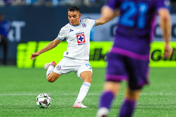 Carlos Rodríguez de Cruz Azul en el partido vs Charlotte de la Leagues Cup 2024 Philadelphia vs Cruz Azul