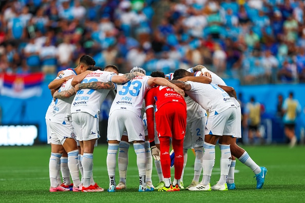 Jugadores de Cruz Azul previo al partido vs Charlotte FC en la Leagues Cup 2024. Orlando City vs Cruz Azul