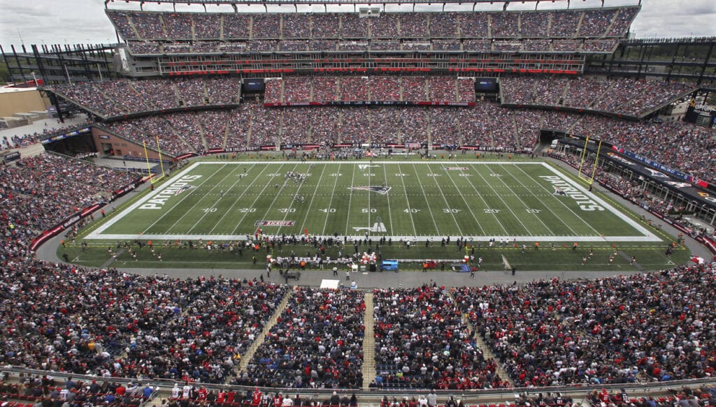 El Gillete Stadium es la casa de los Patriots en la ciudad de Foxborough.