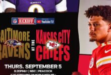 Kansas City Chiefs vs Baltimore Ravens, el primer Kickoff de la temporada 2024 de la NFL.