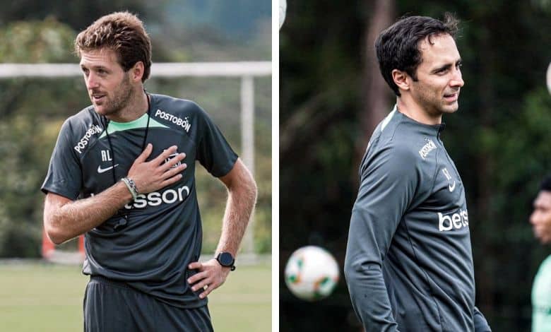 Alex Larrea y Guillermo Hamdan hacen parte del cuerpo técnico de Efraín Juárez en Atlético Nacional