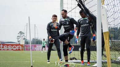 David Ospina Mateo Valencia Luis Marquínez Atlético Nacional 2024