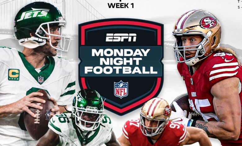 San Francisco 49ers vs New York Jets será el cierre de la Semana 1 de la NFL.