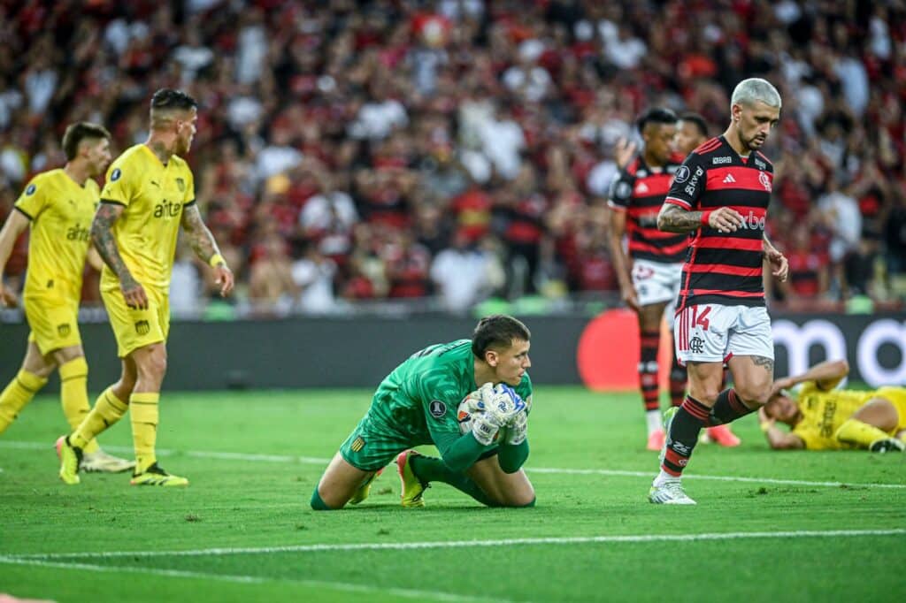 Botafogo vs Peñarol: los aurinegros vienen de dar el batacazo del certamen, dejando en el camino al millonario Flamengo, el cual no le pudo convertir (Getty Images)