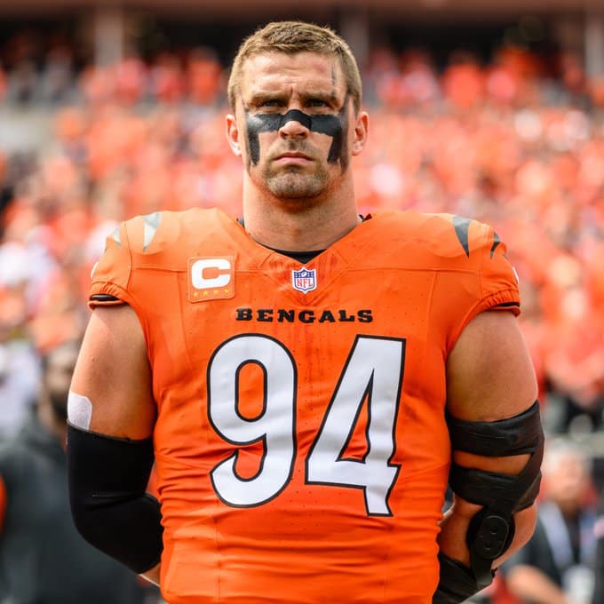 Sam Hubbard, figura que estará presente en el encuentro entre Kansas City Chiefs vs Cincinnati Bengals por la Semana 2 de la NFL. (@bengals)