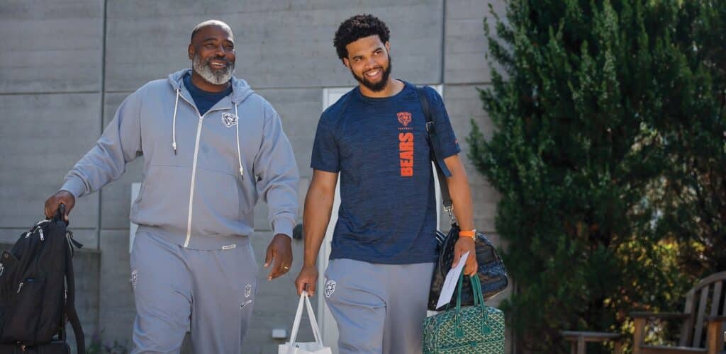 Caleb Williams, presente en el encuentro que disputarán Chicago Bears vs Houston Texans. (@bears)