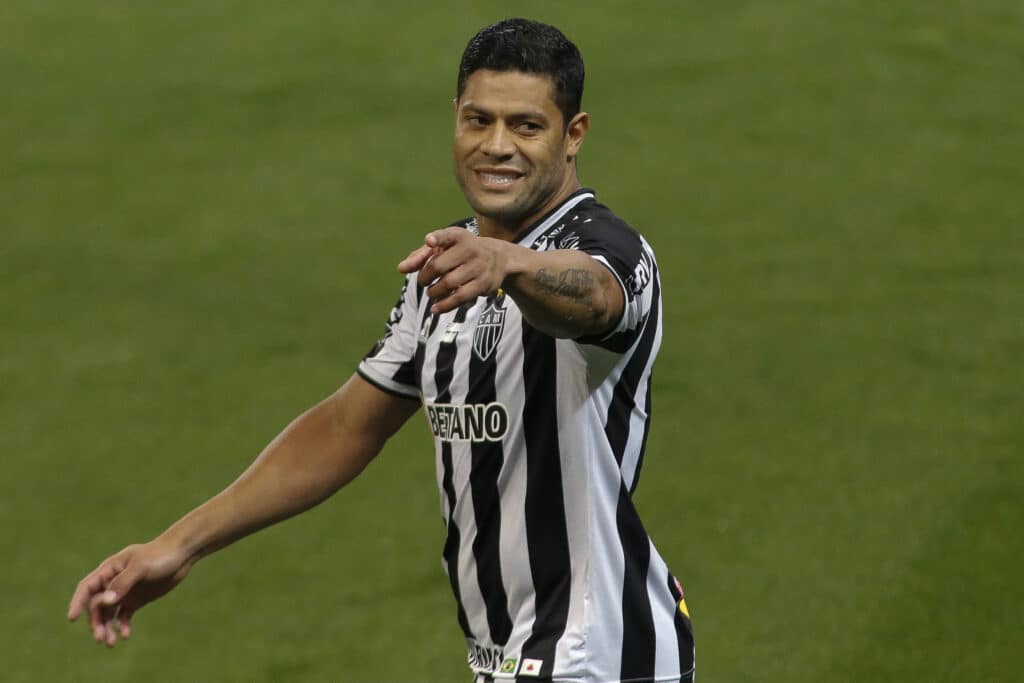 Atlético Mineiro vs River: el mítico Hulk viene de ser héroe en el último fin de semana, ya que convirtió el gol que le dió el paso a la final de la Copa Brasil. (Photo by Miguel Schincariol/Getty Images)