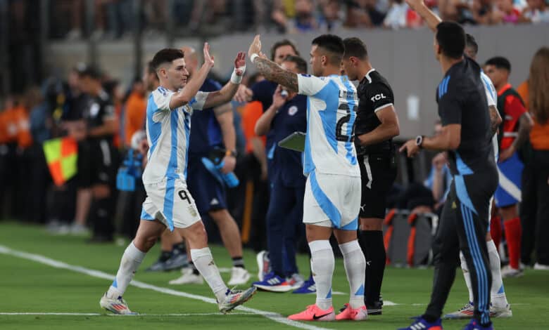 Julián Álvarez Lautaro Martínez Selección Argentina