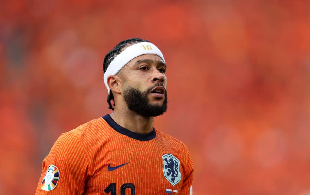 Corinthians vs Racing: Memphis Depay es la gran atracción del equipo brasileño. Poco a poco se va adaptando al fútbol sudamericano. (Photo by Julian Finney/Getty Images)