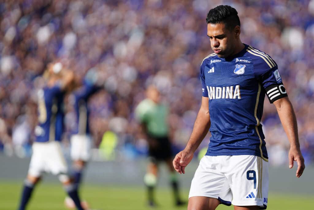 Santa Fe vs Millonarios: Radamel Falcao García sigue siendo baja para el conjunto azul. Los medicos esperan que este disponible en las últimas fechas. (FOTO: Getty Images)