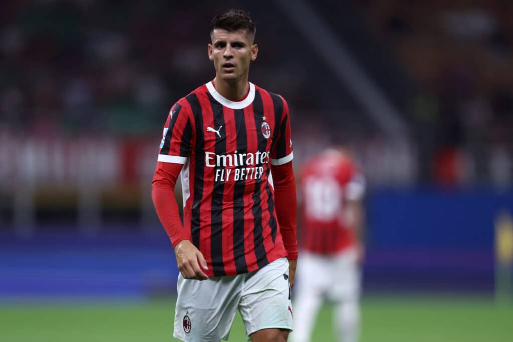 Bayer Leverkusen vs Milán: poco a poco, Álvaro Morata se está aclimatando a San Siro. El último encuentro volvió a marcar. (Photo by Sportinfoto/DeFodi Images via Getty Images)