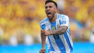 Gol de Nicolás González en Argentina vs. Colombia