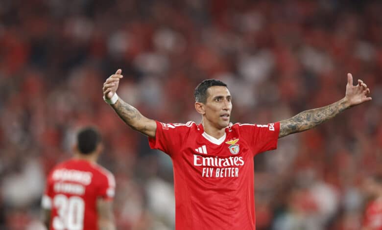 Ángel Di María vuelve a ser titular en Benfica