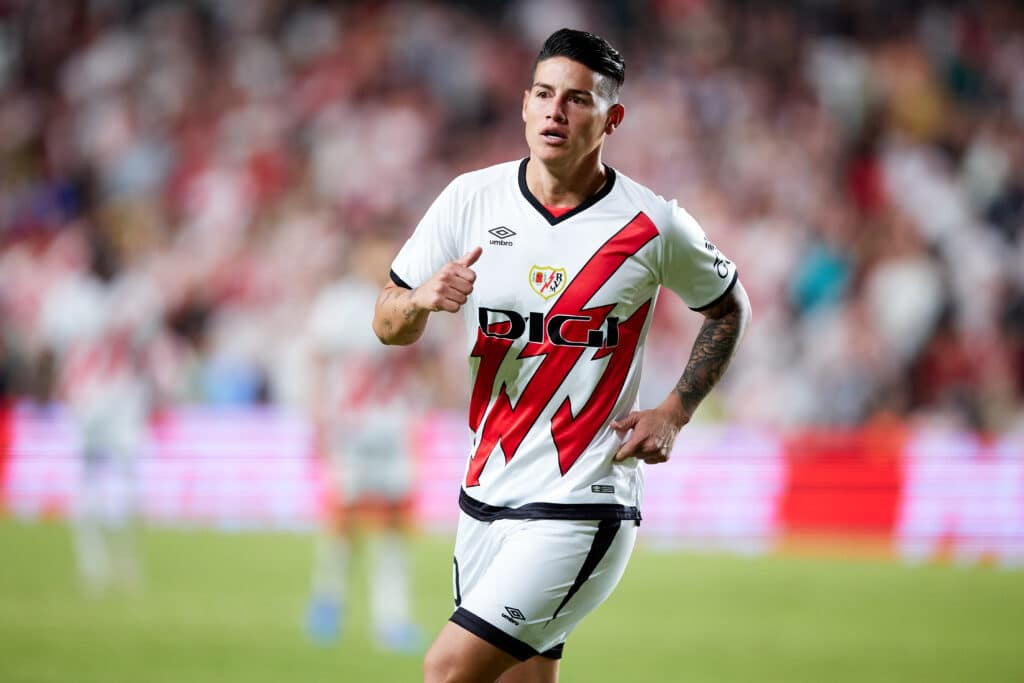 Rayo Vallecano vs Atlético de Madrid: Se espera que James Rodríguez sea titular en un partidazo por La Liga. (Photo by Alvaro Medranda/Quality Sport Images/Getty Images)