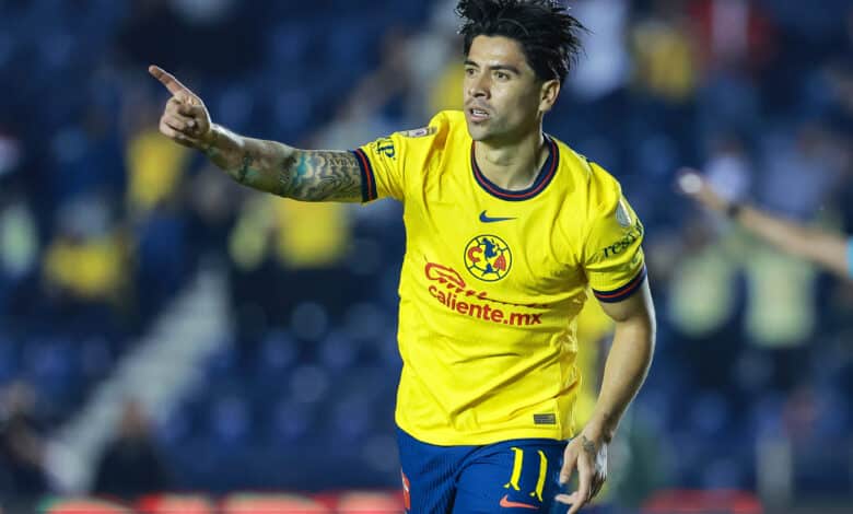 Víctor Dávila marcó su primer gol con la playera del América.