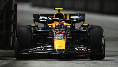 Checo Pérez arrancará en la séptima fila de la parrilla en el GP del Singapur.