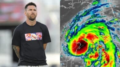 El huracán Helene podría producir daños en la mansión de Lionel Messi