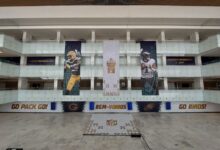 Así se espera en Brasil el encuentro de NFL entre Philadelphia Eagles vs Green Bay Packers. (@neoquimicaarena)