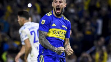 Dario benedetto llegaria a queretaro: aqui festejando un gol de boca