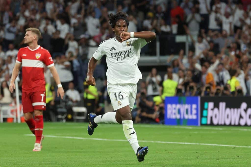 Real Madrid vs Espanyol: Endrick podría tener otra oportunidad con el Real Madrid en La Liga. Foto: Getty Images.