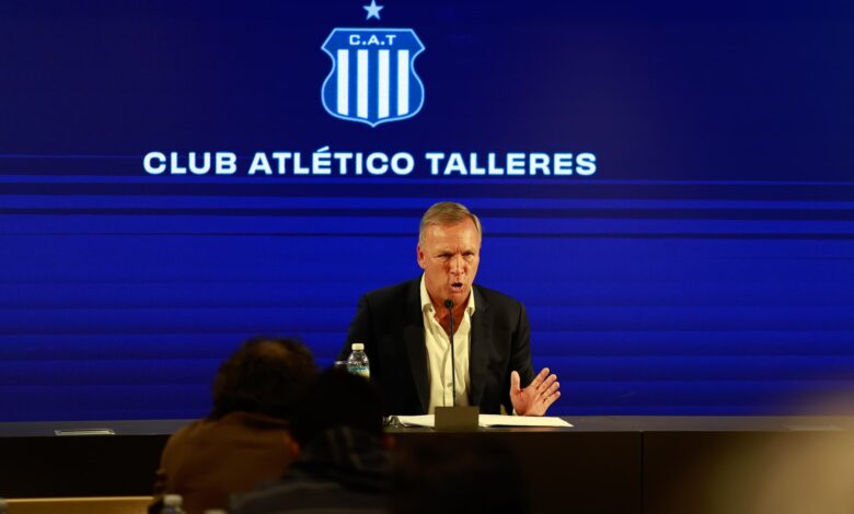 Andrés Fassi y una conferencia de prensa histórica contra el presidente de la AFA (foto: @catalleresdecba)