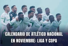 Calendario Atlético Nacional en noviembre