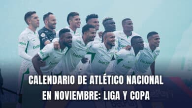 Calendario Atlético Nacional en noviembre