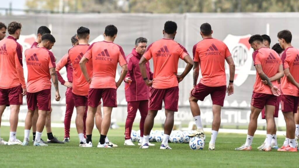 Entrenamiento de River: Marcelo Gallardo define el equipo