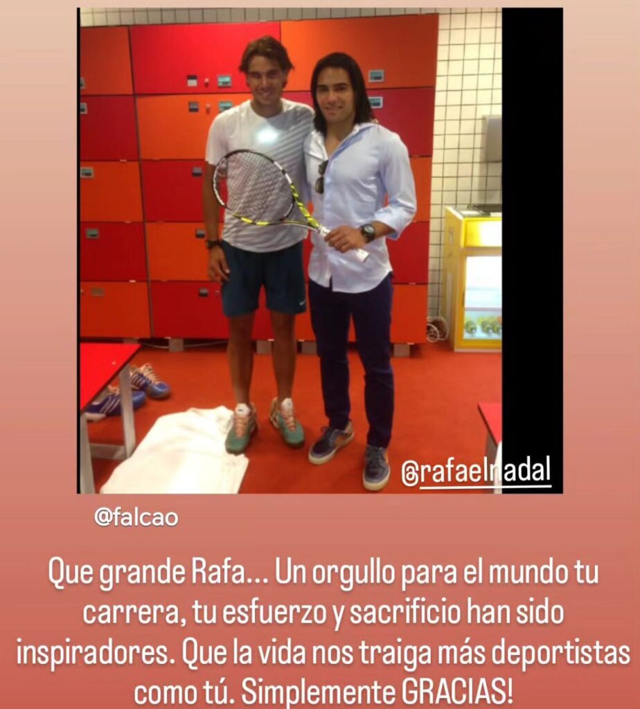 Radamel Falcao Rafael Nadal