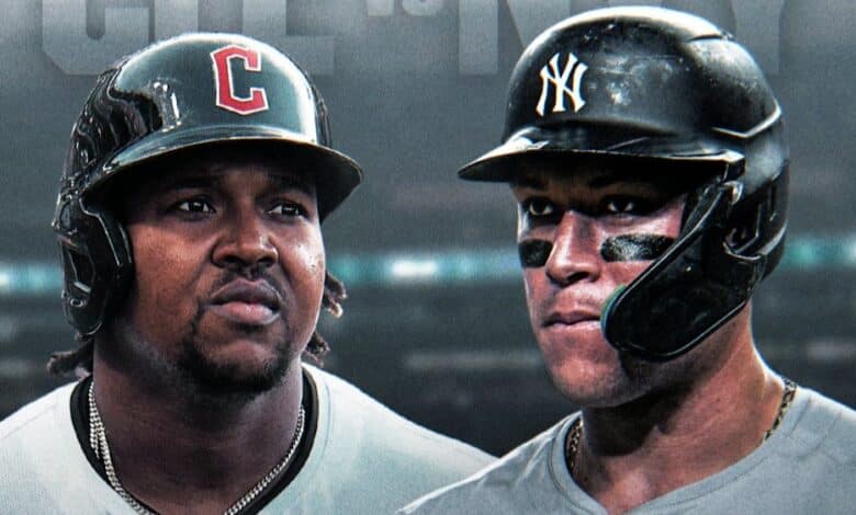 New York Yankees vs Cleveland Guardians, uno de la Series de Campeonato de la MLB.