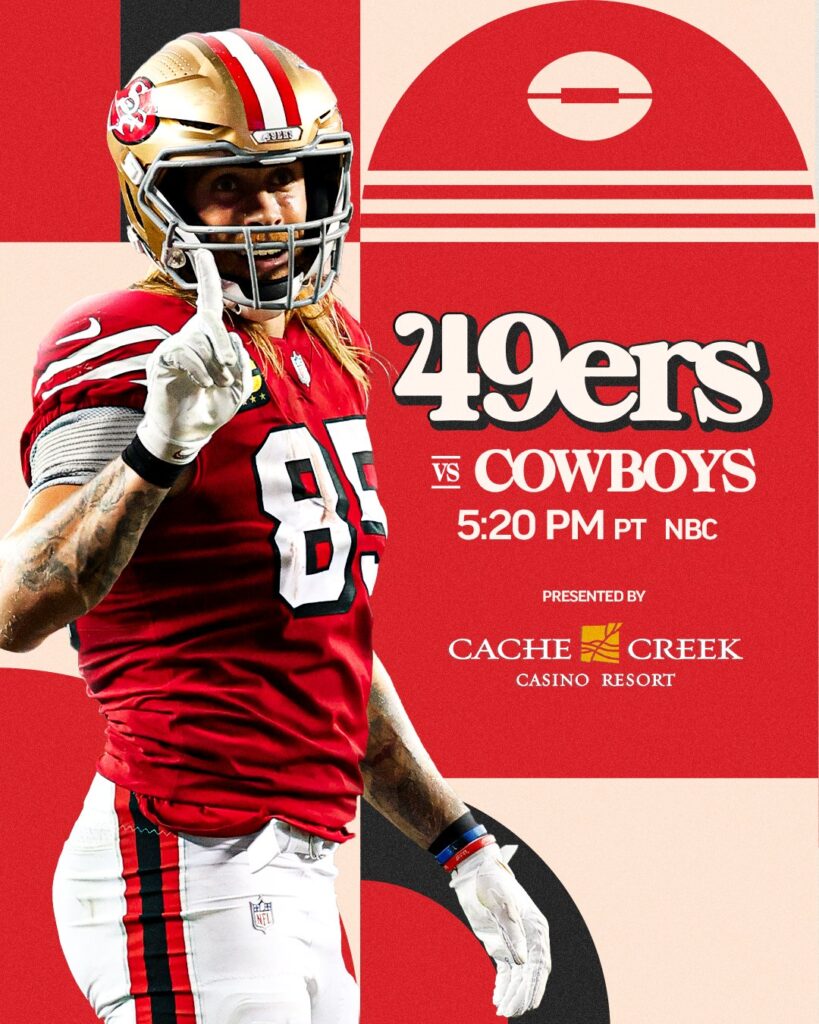 Dallas Cowboys vs San Francisco 49ers será uno de los partidos clave de esta jornada de domingo de NFL.