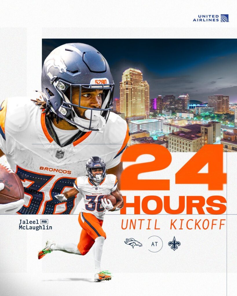 New Orleans vs Denver Broncos será el partido que abrirá la Semana 7 de la NFL.