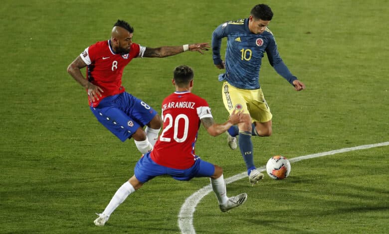 James Rodríguez Colombia vs. Chile