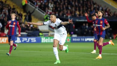 Kylian Mbappé PSG Barcelona Champions League